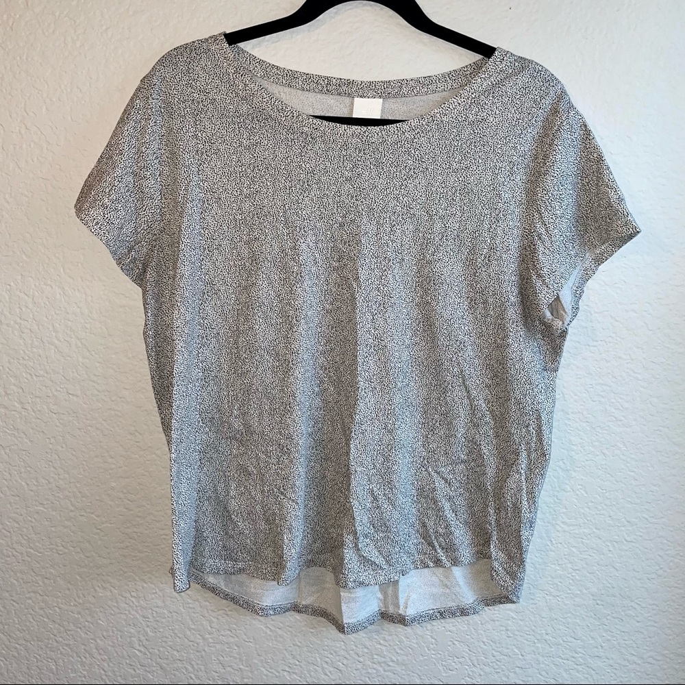H&M Basics Black and White Dotted Top